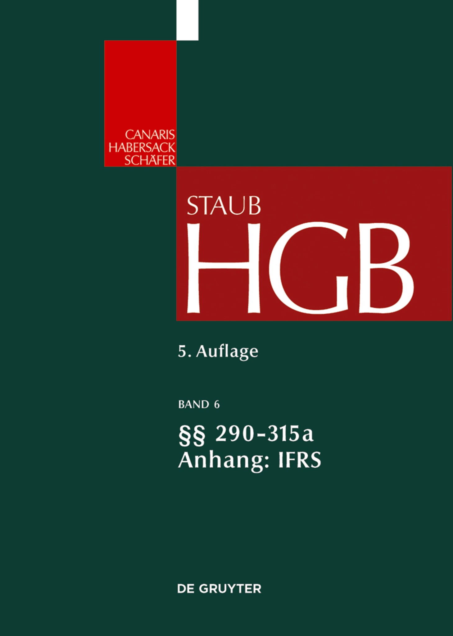 Cover image for §§ 290-315a; Anhang IFRS ISBN 9783899494129