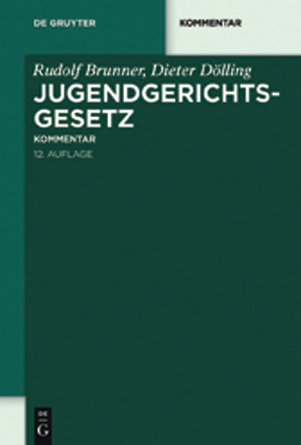 Cover image for Jugendgerichtsgesetz, isbn: 9783899494235