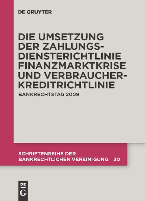 Book cover image for Die zivilrechtliche Umsetzung der Zahlungsdiensterichtlinie ISBN: 9783899497557