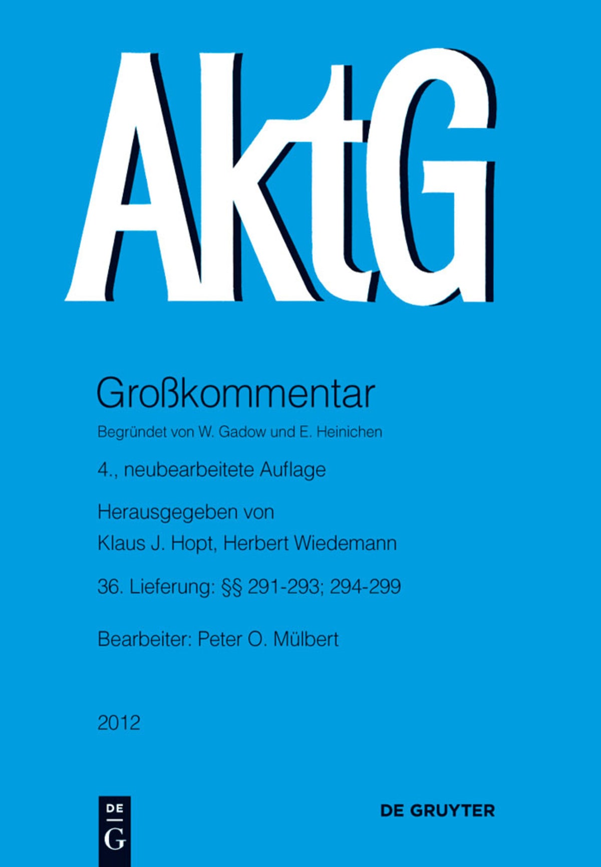 Cover image for §§ 291-293, 294-299 ISBN 9783899497847