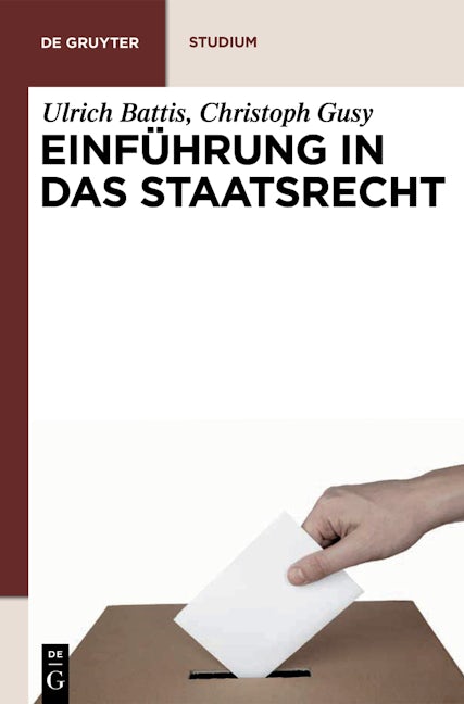 Book cover image for Einführung in das Staatsrecht ISBN: 9783899497991
