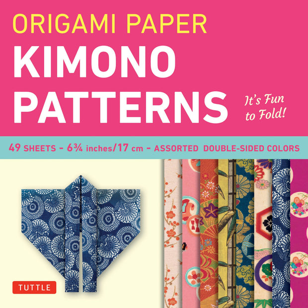 Cover image for Origami Paper - Kimono Patterns - Small 6 3/4" - 48 Sheets, isbn: 9784805310403