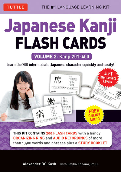 Cover image for Japanese Kanji Flash Cards Kit Volume 2, isbn: 9784805311646