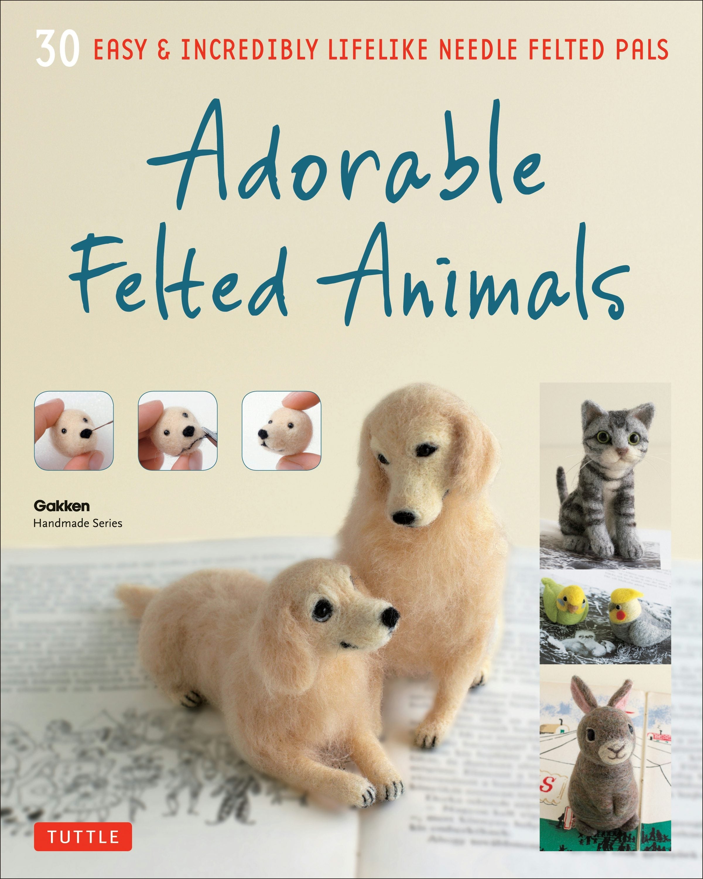 Book cover image for Adorable Felted Animals ISBN: 9784805313589