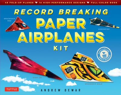 Cover image for Record Breaking Paper Airplanes Kit, isbn: 9784805313640