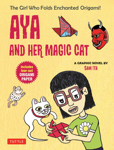 Cover image for Aya and Her Magic Cat: A Graphic Novel, isbn: 9784805319987