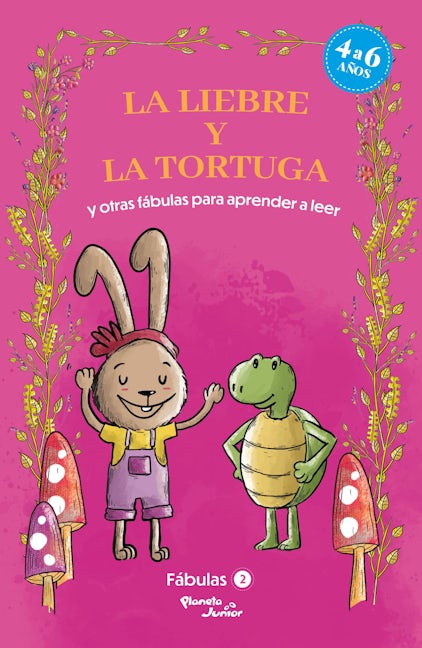 Book cover image for Fábulas 2. La liebre y la tortuga y otras fábulas para aprender a leer / Fables 2. The Tortoise and the Hare and Other Fables to Early Readers ISBN: 9786070786358