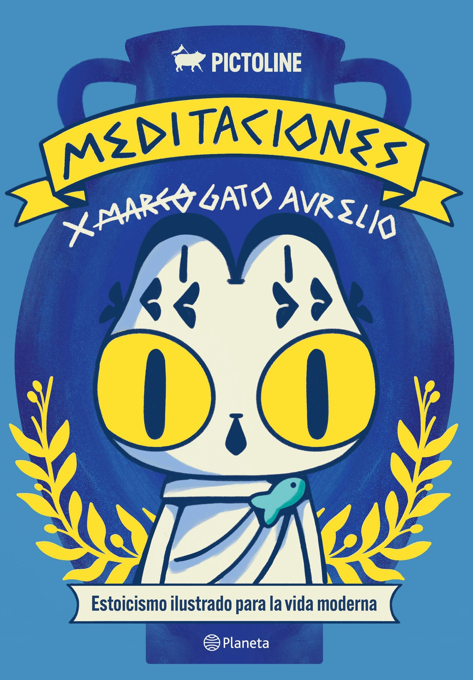 Book cover image for Meditaciones de Gato Aurelio: Estoicismo ilustrado para la vida moderna / Meditations of Aurelio the Cat ISBN: 9786073925280