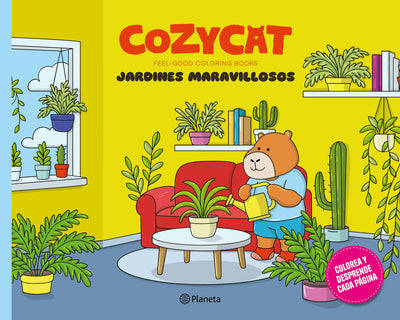 Cover image for Cozy Cat 5. Jardines maravillosos: Libro de actividades / Cozy Cat 5. Wonderful Gardens: Activity Book  (Feel-Good Coloring Books), isbn: 9786287827691