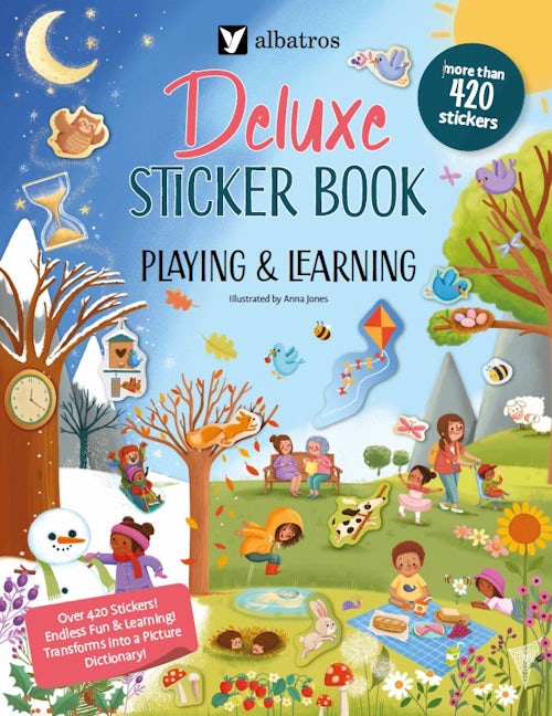 Book cover image for Deluxe Sticker Book: Playing and Learning ISBN: 9788000074696