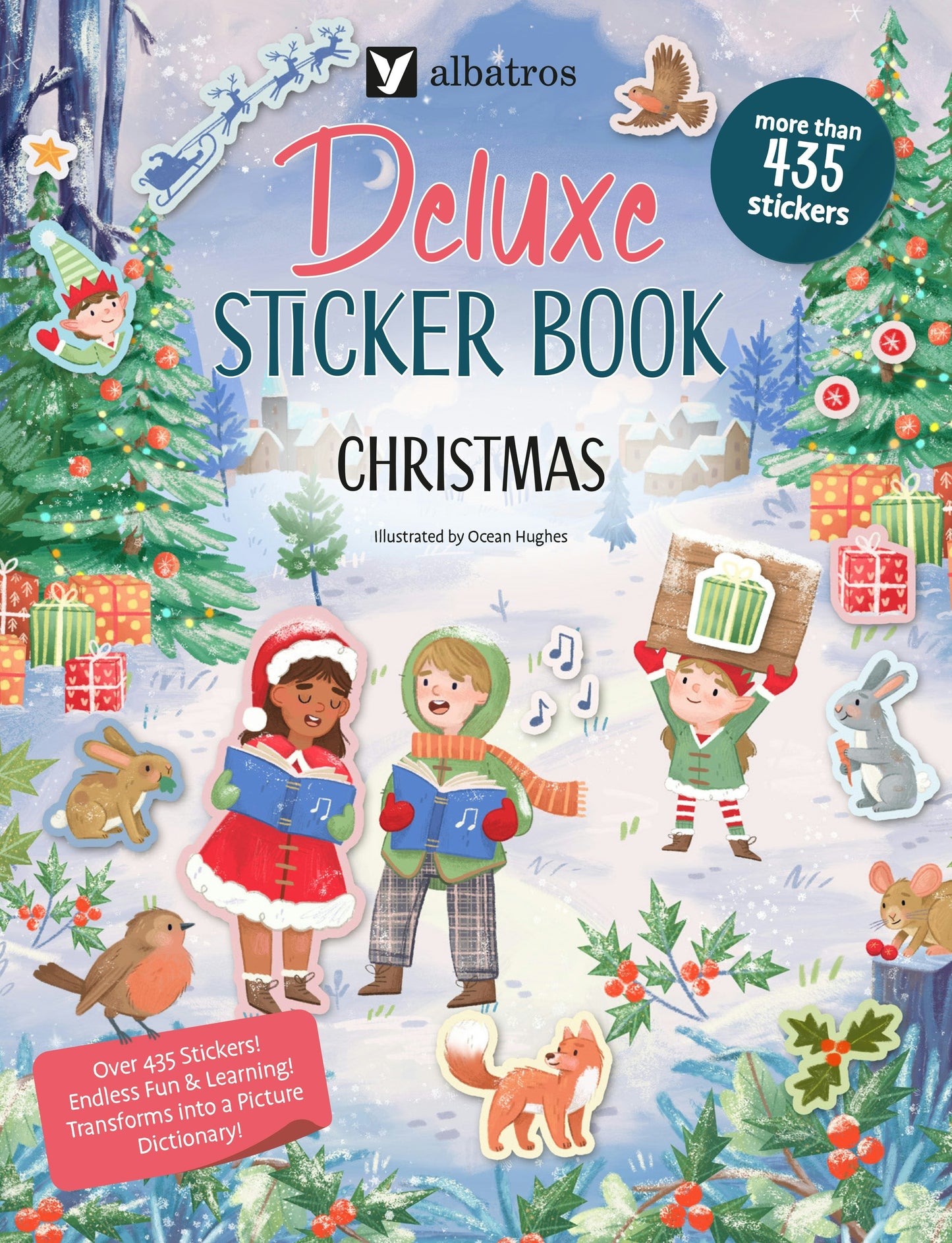Book cover image for Deluxe Sticker Book: Christmas ISBN: 9788000076171