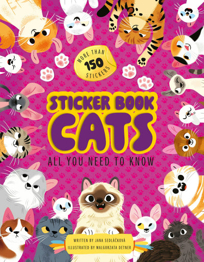 Cover image for Sticker Book: Cats, isbn: 9788000078465
