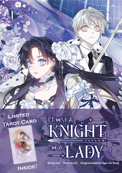 Cover image for From a Knight to a Lady Volume 1 - Limited Edition with Tarot Card, isbn: 9788198763648