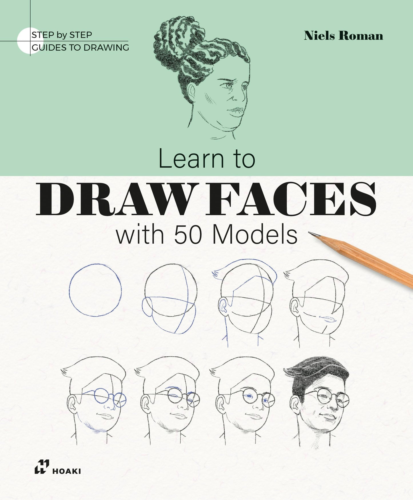 Book cover image for Learn to Draw Faces with 50 Models ISBN: 9788410650206