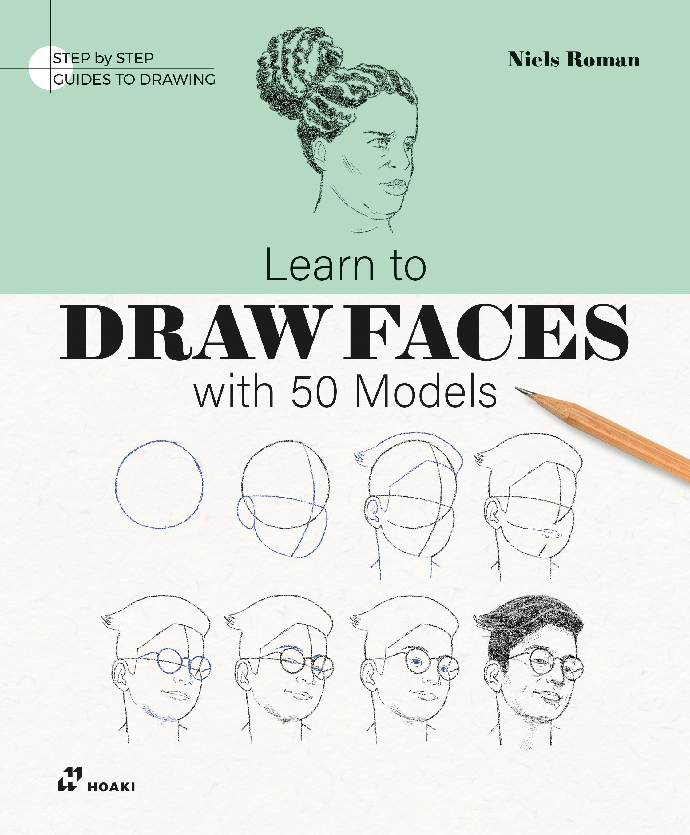Book cover image for Learn to Draw Faces with 50 Models ISBN: 9788410650206