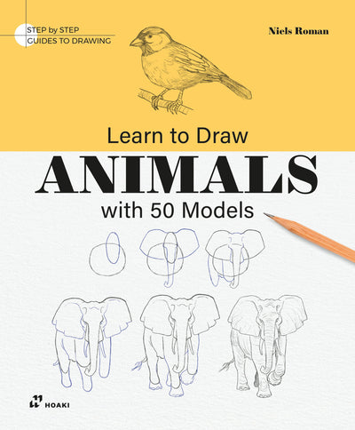 Cover image for Learn to Draw Animals with 50 Models, isbn: 9788410650633
