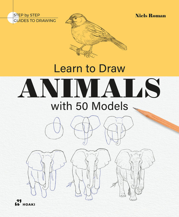 Cover image for Learn to Draw Animals with 50 Models, isbn: 9788410650633
