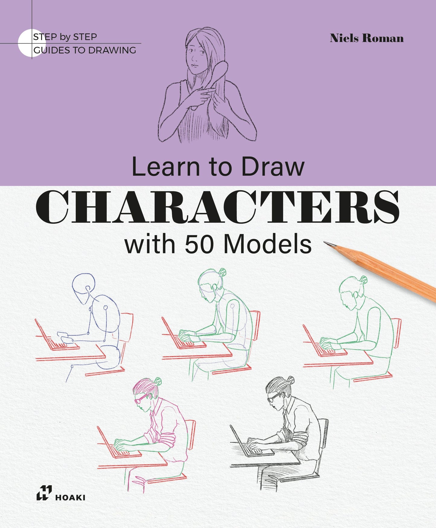 Book cover image for Learn to Draw Characters with 50 Models ISBN: 9788410650657
