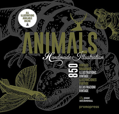 Cover image for Animals: 850 Handmade Illustrations, isbn: 9788416504190