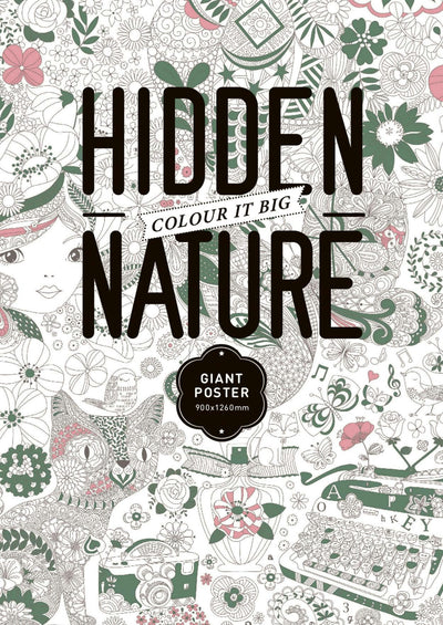Cover image for The Hidden Nature Coloring Poster, isbn: 9788416851126