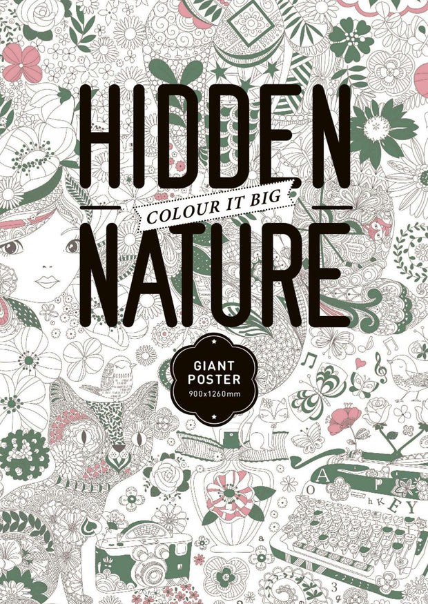 Cover image for The Hidden Nature Coloring Poster, isbn: 9788416851126