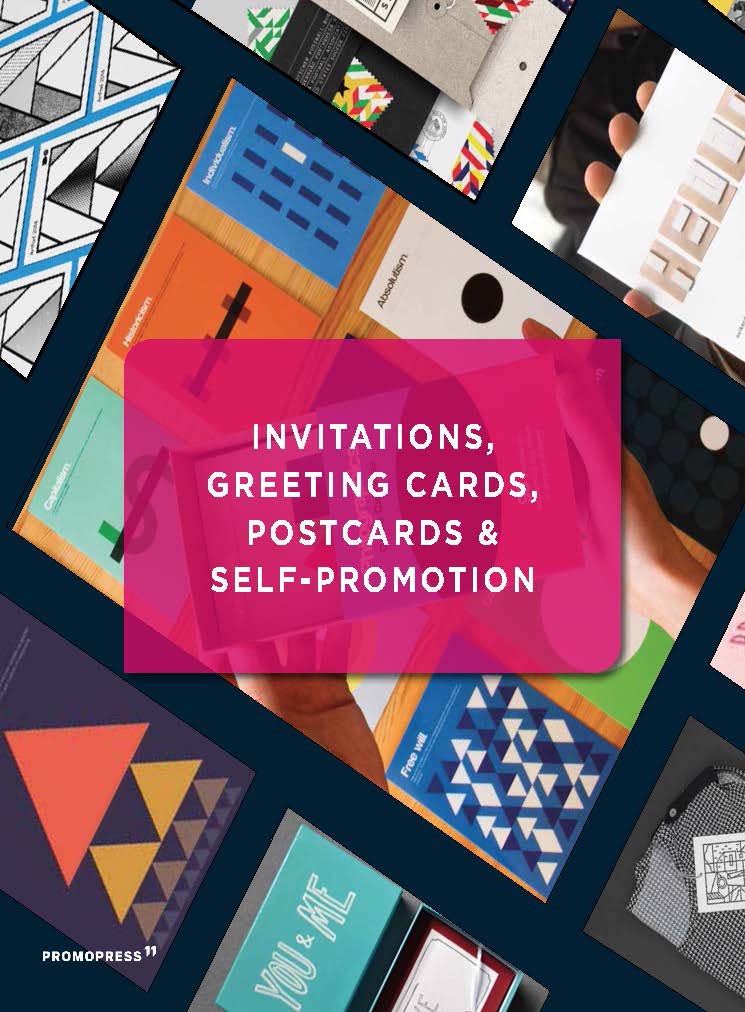 Book cover image for Invitations, Greeting Cards, Postcards & Self-Promotion ISBN: 9788417412197
