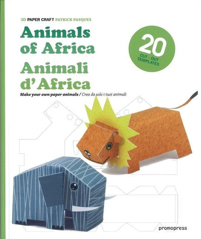 Cover image for 3D Paper Craft Animals of Africa, isbn: 9788492810758