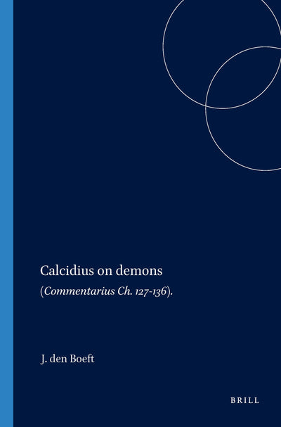 Cover image for Calcidius on Demons, isbn: 9789004052833