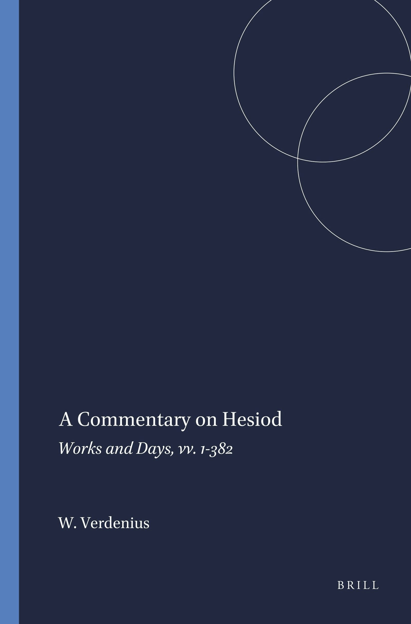 Book cover image for A Commentary on Hesiod ISBN: 9789004074651
