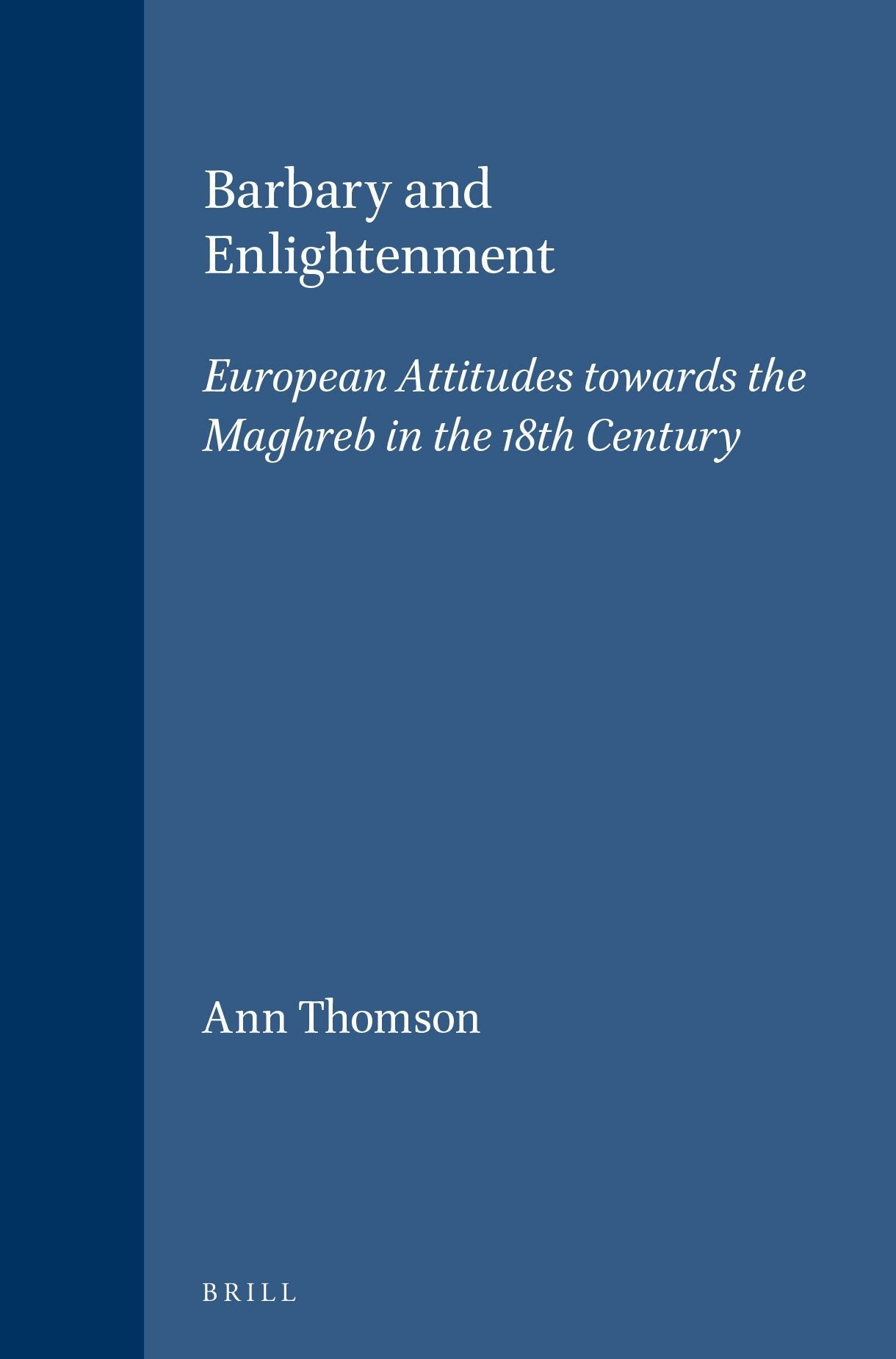 Book cover image for Barbary and Enlightenment ISBN: 9789004082731
