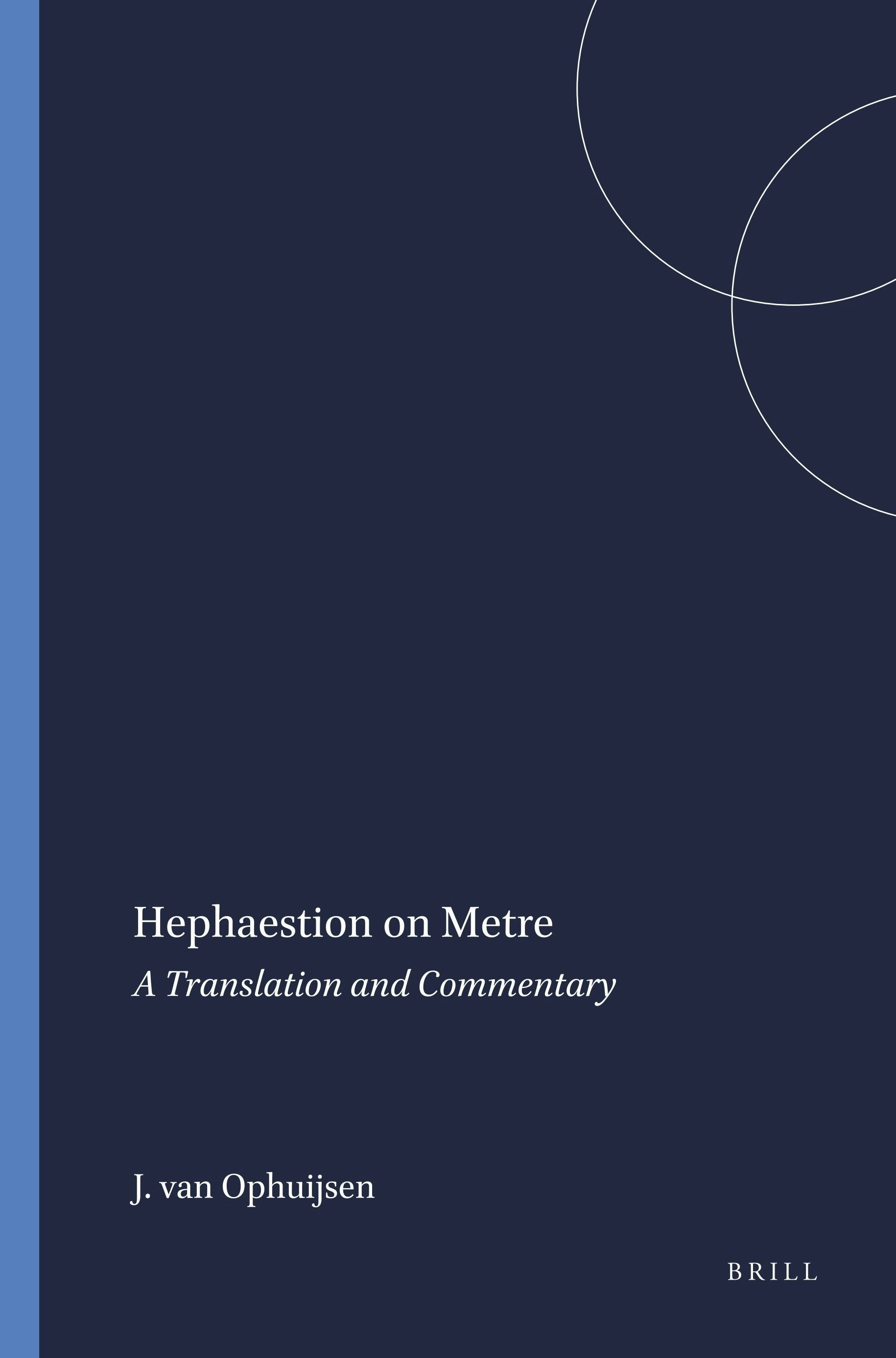 Book cover image for Hephaestion on Metre ISBN: 9789004084520