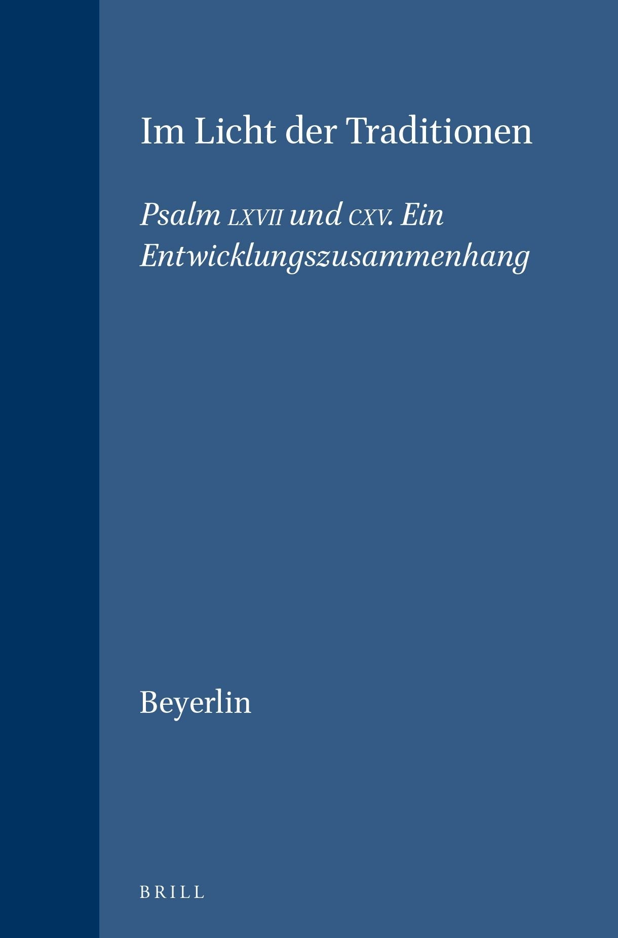 Book cover image for Im Licht der Traditionen ISBN: 9789004096356