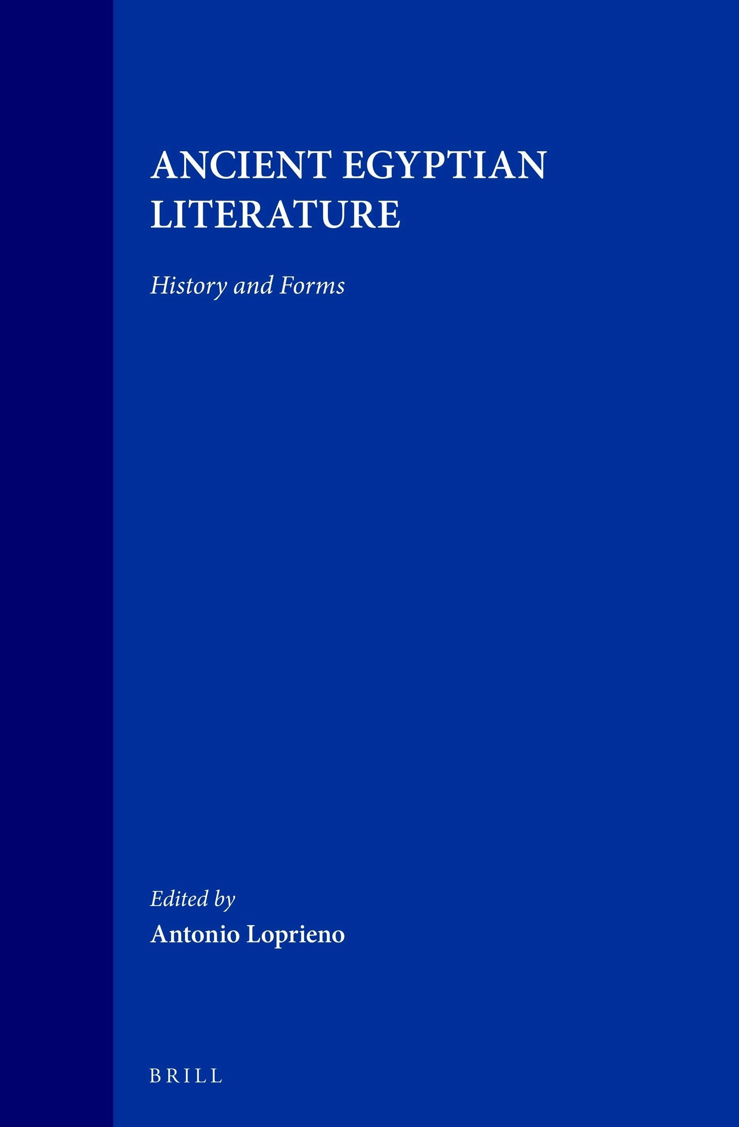 Book cover image for Ancient Egyptian Literature ISBN: 9789004099258