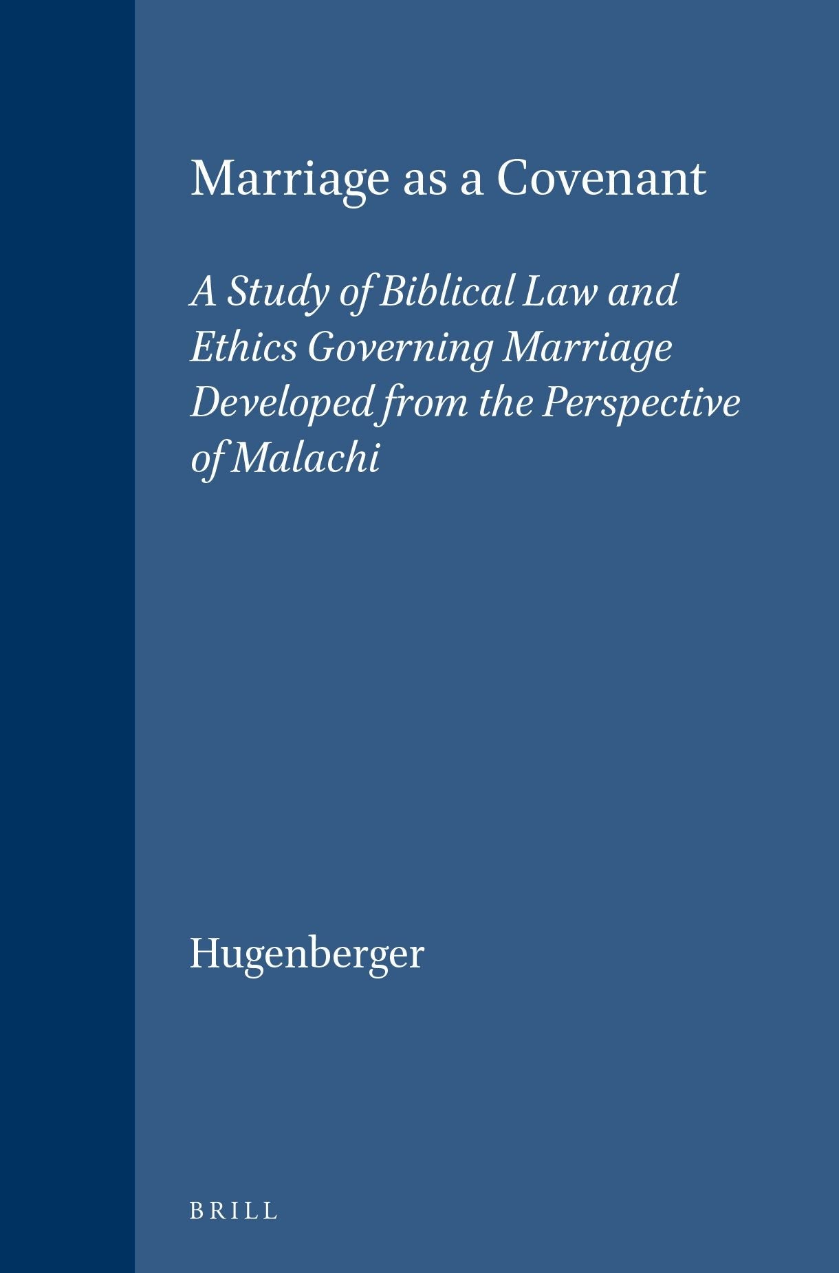 Book cover image for Marriage as a Covenant ISBN: 9789004099777