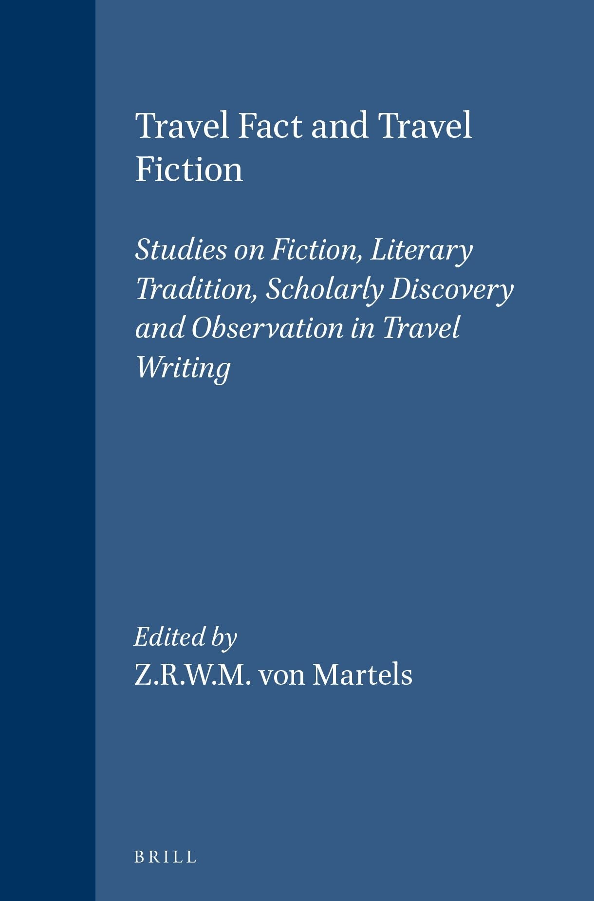Book cover image for Travel Fact and Travel Fiction ISBN: 9789004101128