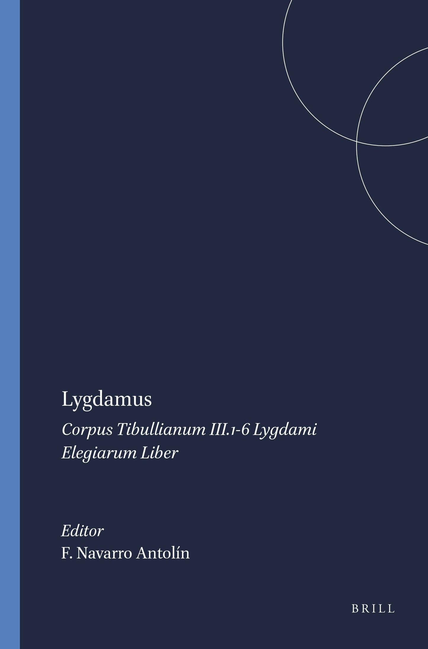 Book cover image for Lygdamus ISBN: 9789004102101