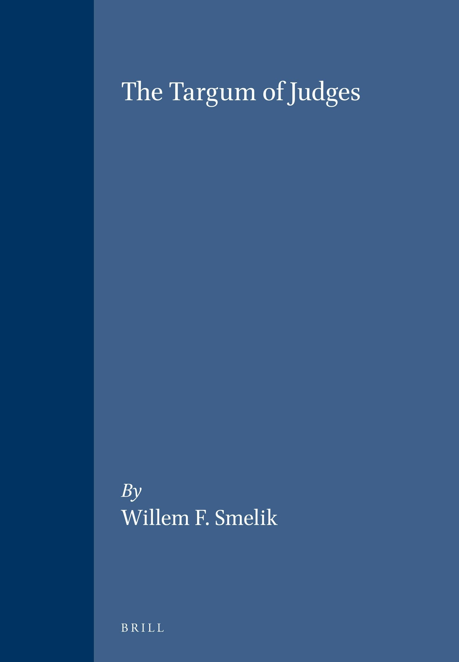 Book cover image for The Targum of Judges ISBN: 9789004103658