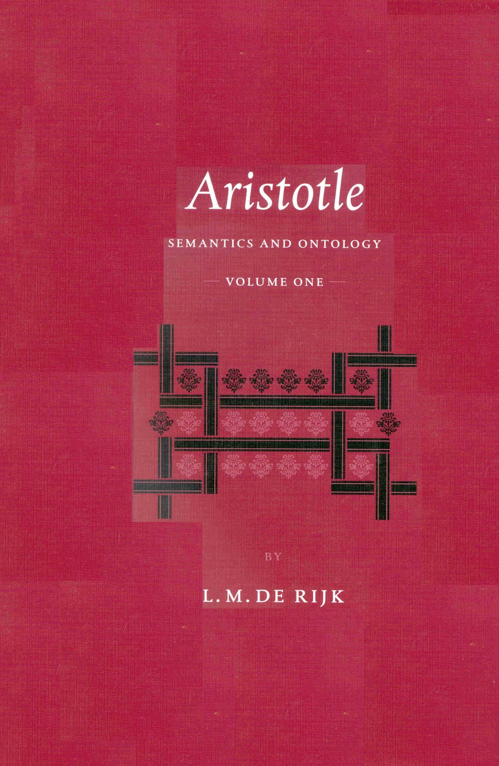 Book cover image for Aristotle: Semantics and Ontology ISBN: 9789004123243