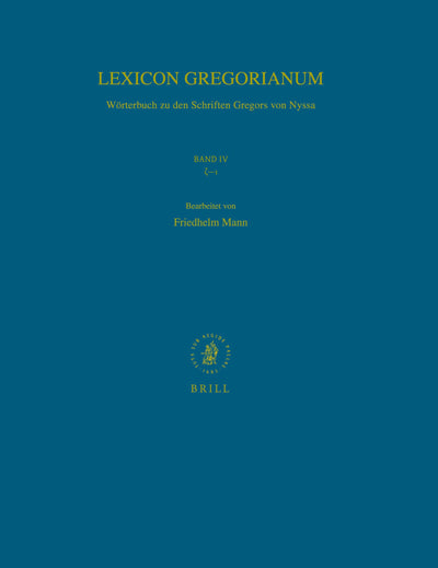Cover image for Lexicon Gregorianum, Volume 4 Band IV ζ-ι, isbn: 9789004125001