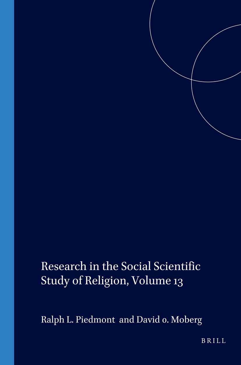 Book cover image for Research in the Social Scientific Study of Religion, Volume 13 ISBN: 9789004126206