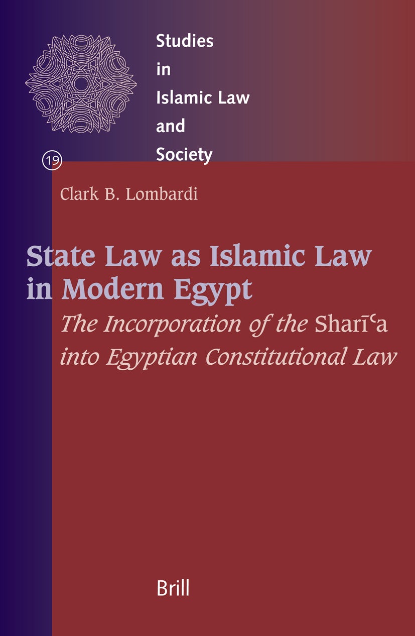 Book cover image for State Law as Islamic Law in Modern Egypt ISBN: 9789004135949