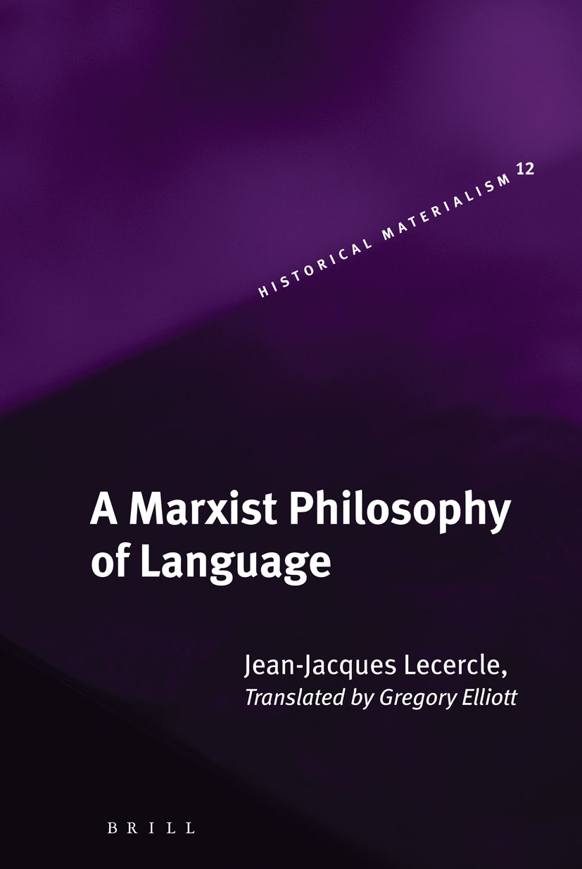 Book cover image for A Marxist Philosophy of Language ISBN: 9789004147515