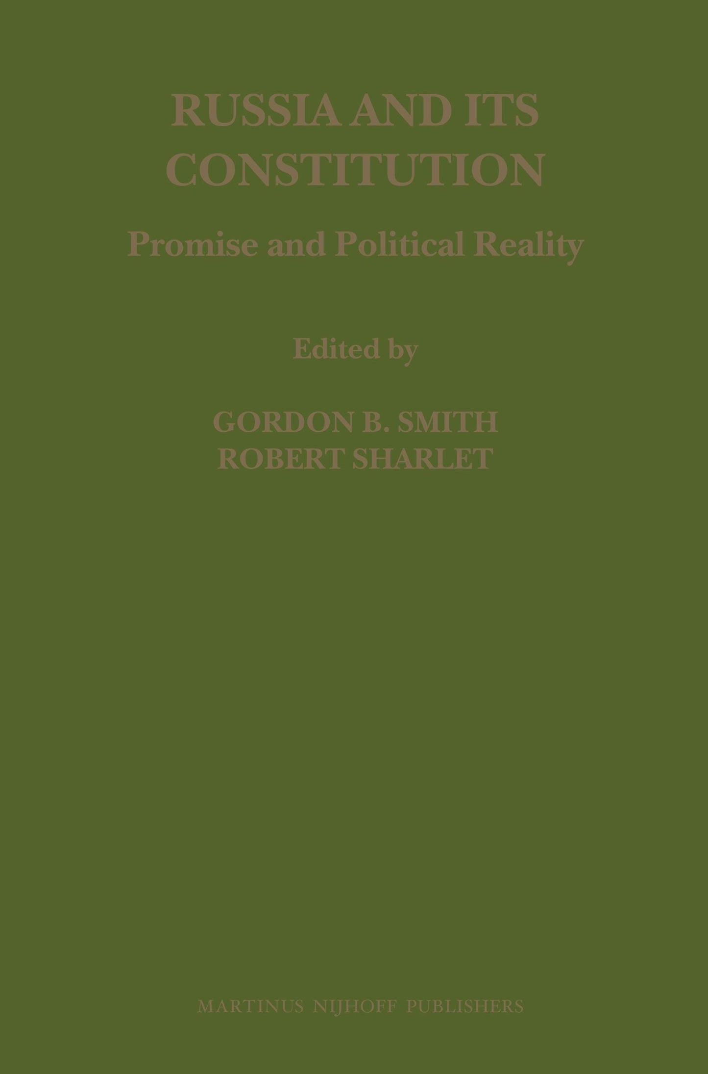 Book cover image for Russia and its Constitution ISBN: 9789004155350