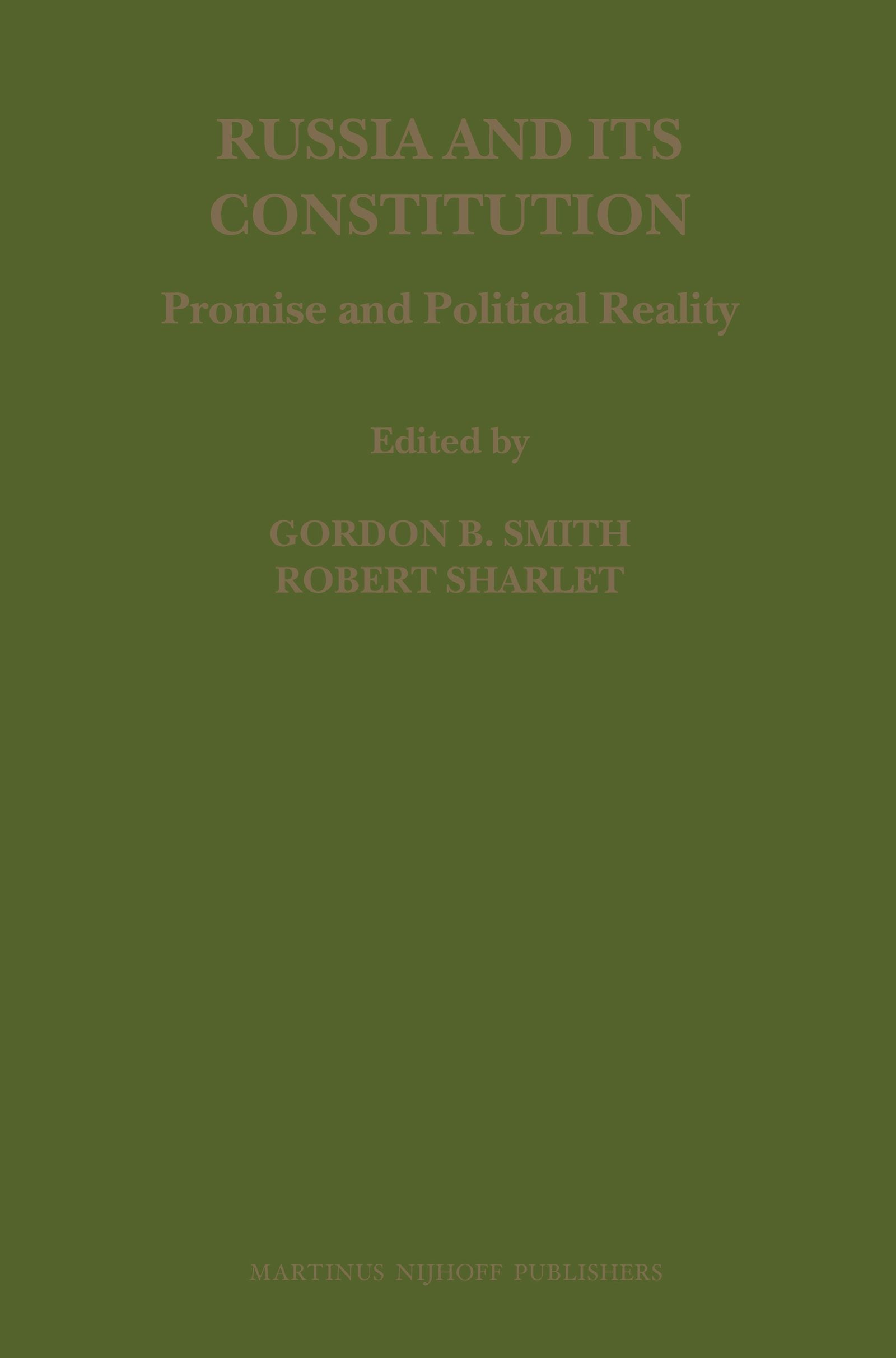 Book cover image for Russia and its Constitution ISBN: 9789004155350