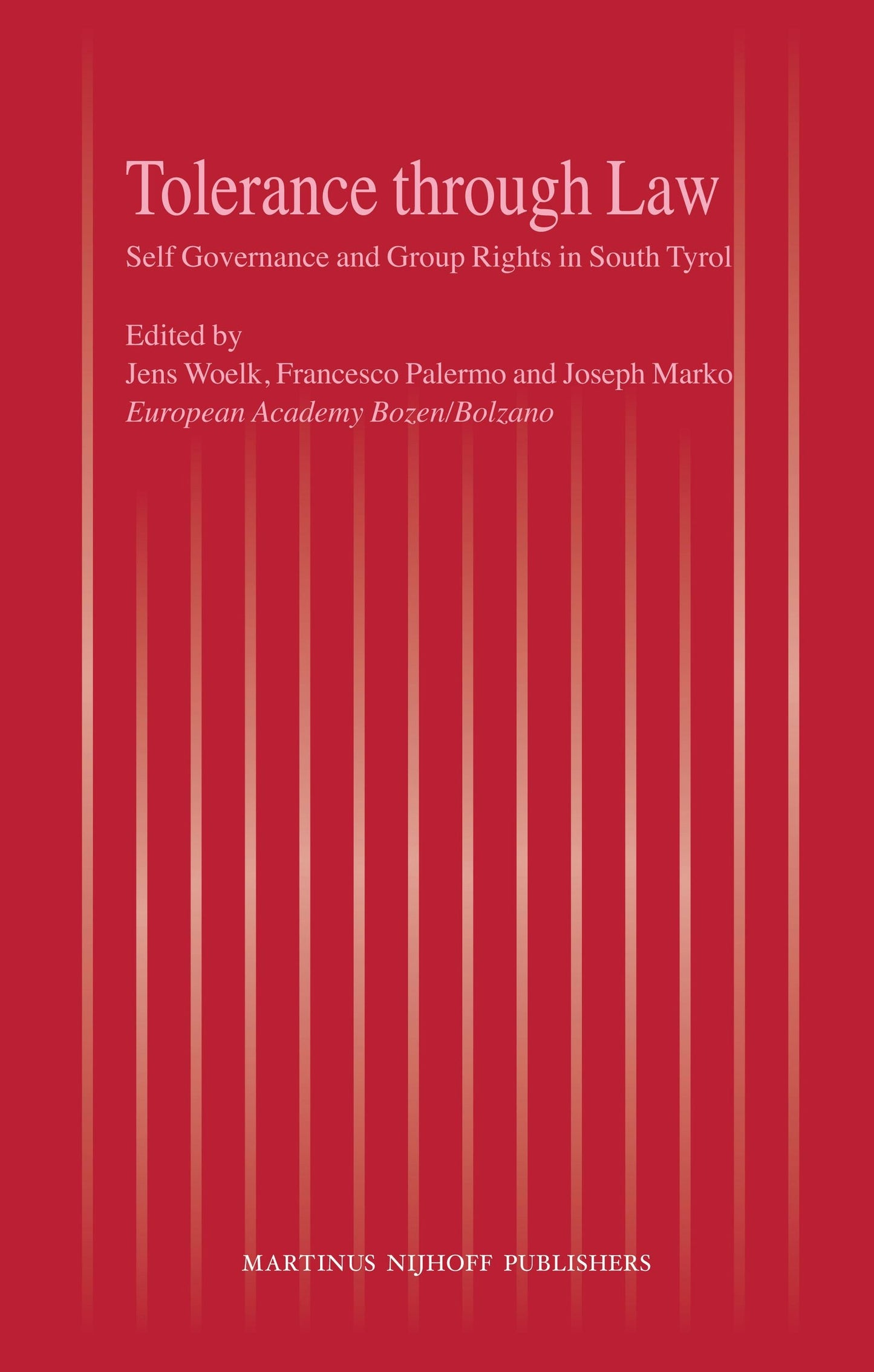 Book cover image for Tolerance through Law ISBN: 9789004163027