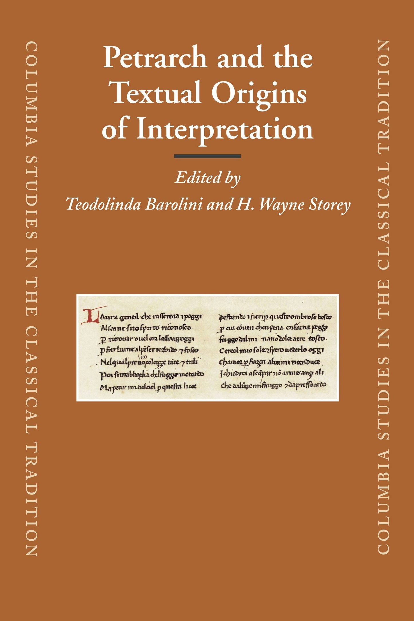 Book cover image for Petrarch and the Textual Origins of Interpretation ISBN: 9789004163225