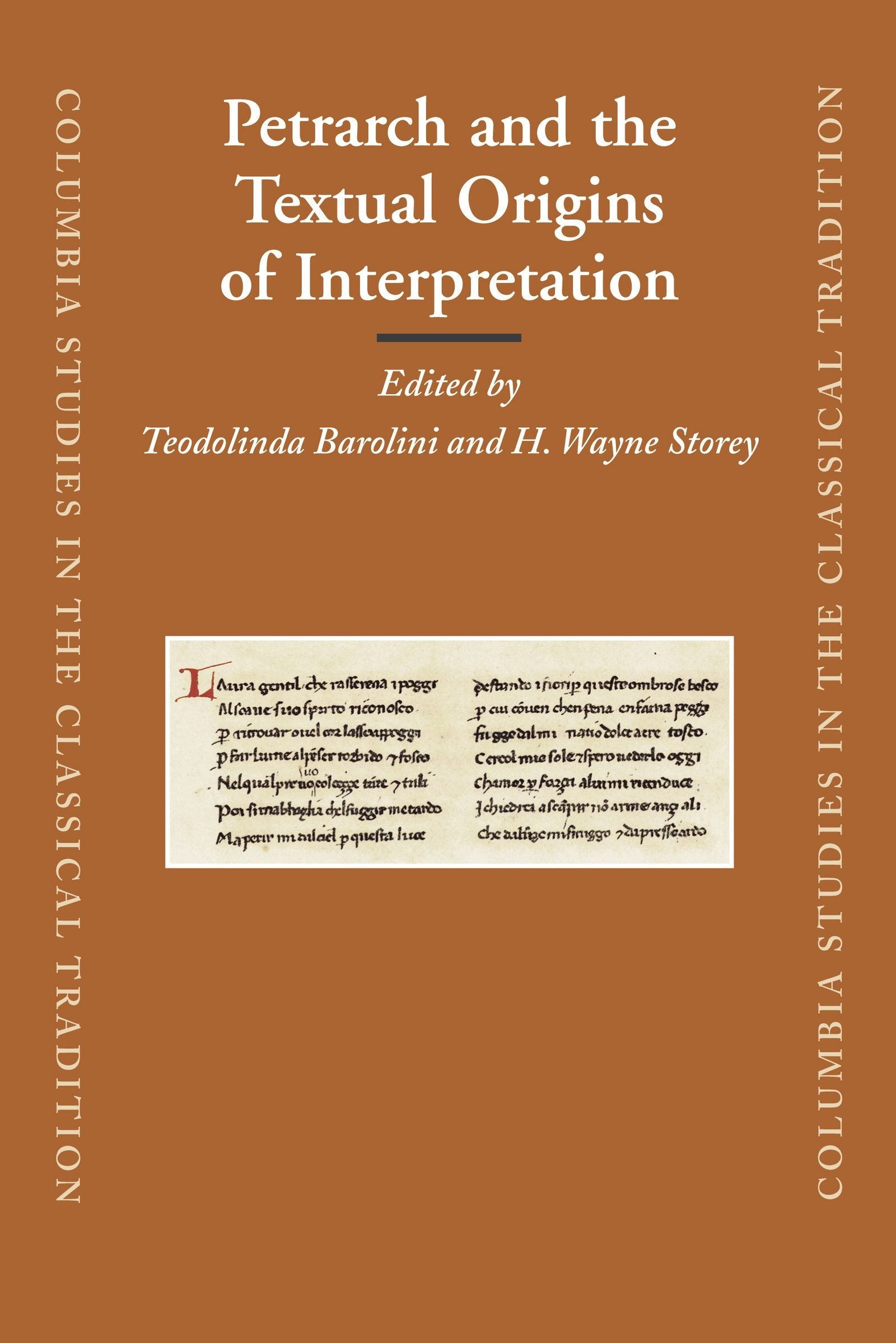 Book cover image for Petrarch and the Textual Origins of Interpretation ISBN: 9789004163225
