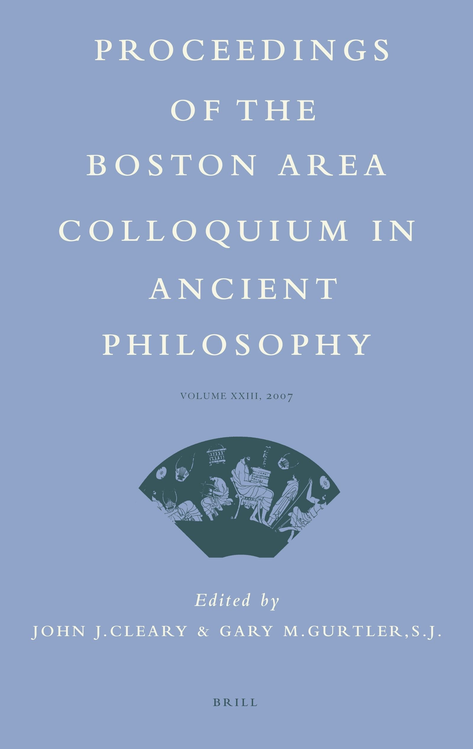 Book cover image for Proceedings of the Boston Area Colloquium in Ancient Philosophy ISBN: 9789004166851
