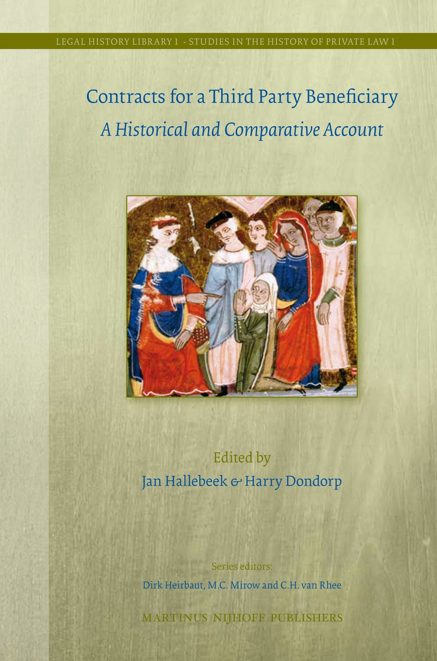 Book cover image for Contracts For a Third-Party Beneficiary ISBN: 9789004169746