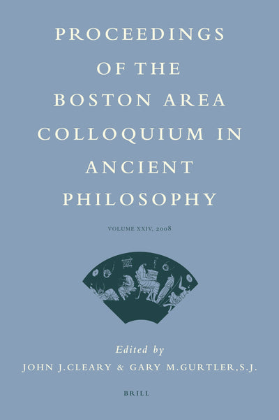 Cover image for Proceedings of the Boston Area Colloquium in Ancient Philosophy, isbn: 9789004177413